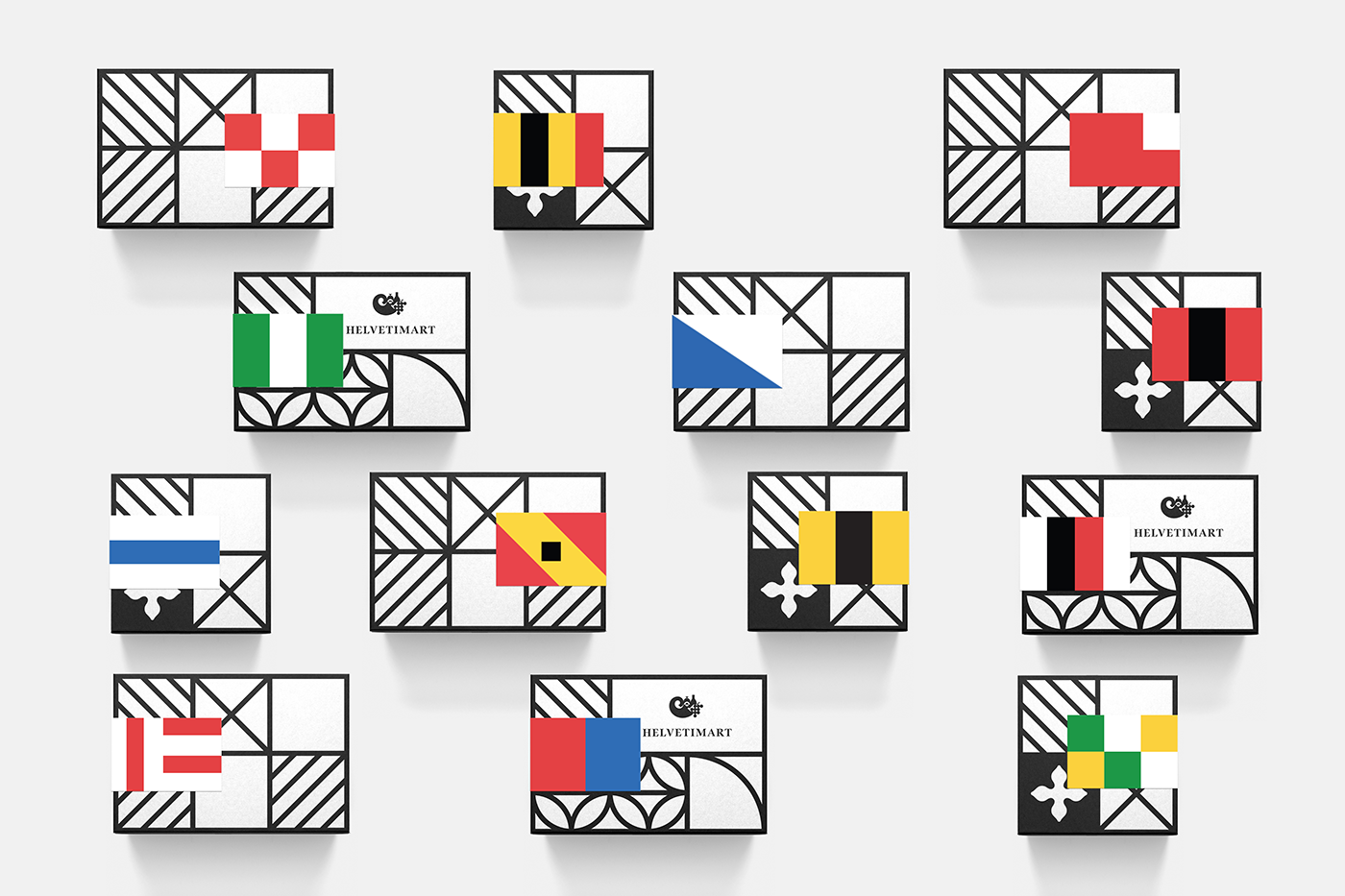 易于區(qū)分食品品類的綜合市場品牌標(biāo)識包裝設(shè)計