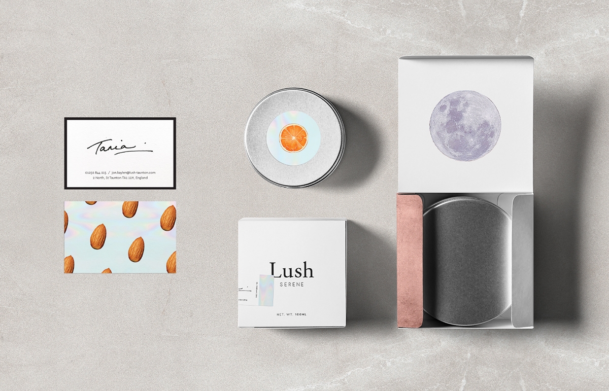 手工制作的天然化妝品品牌包裝設計