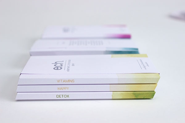 彩色之光， 生態手工巧克力食品包裝設計工程。