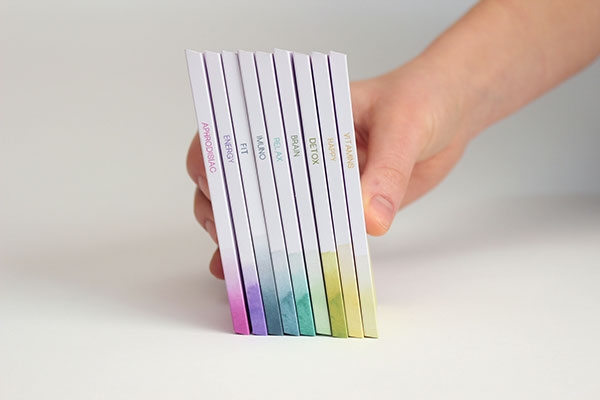 彩色之光， 生態手工巧克力食品包裝設計工程。