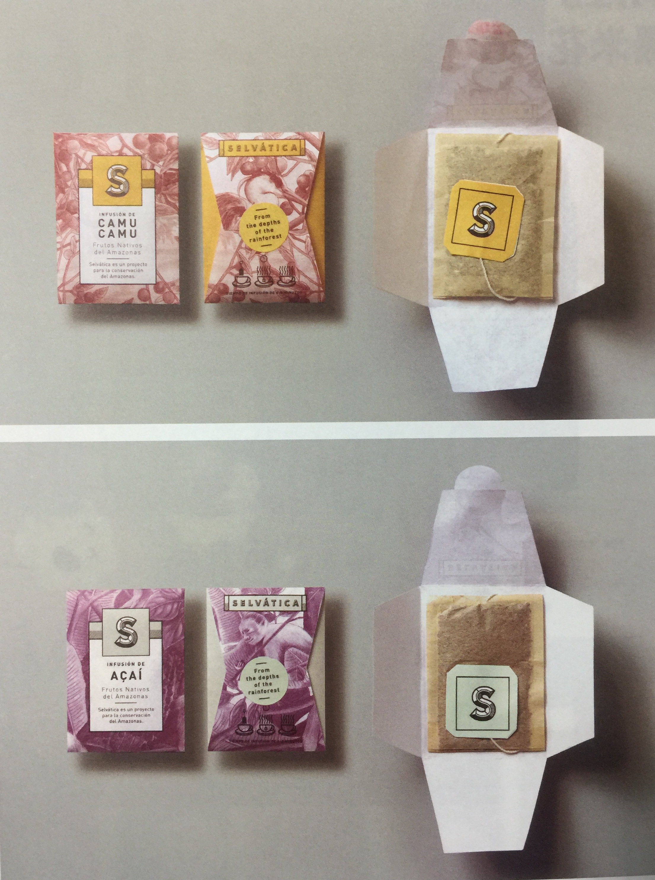 來自熱帶雨林的果茶飲品包裝設(shè)計