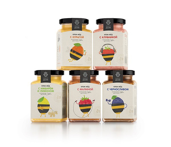 可愛到飛起的小水果？俏皮蜂蜜漿果包裝設計