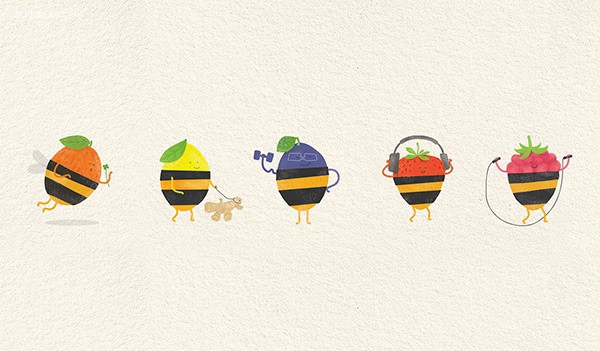 可愛到飛起的小水果？俏皮蜂蜜漿果包裝設計