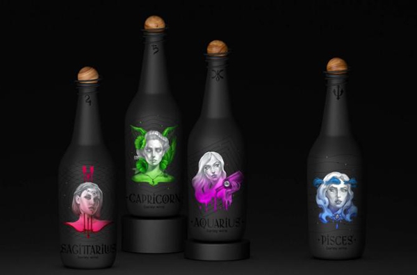 十二星座化身冷艷美女，與你共飲葡萄酒