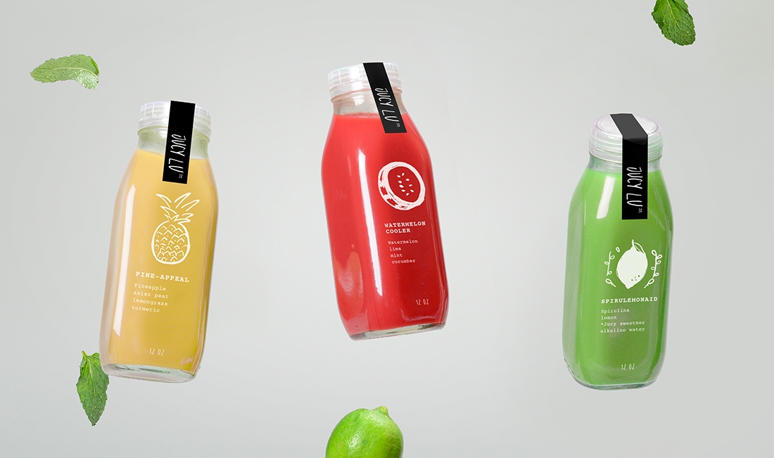 冷榨果汁和健康食品行業(yè)的品牌包裝設計