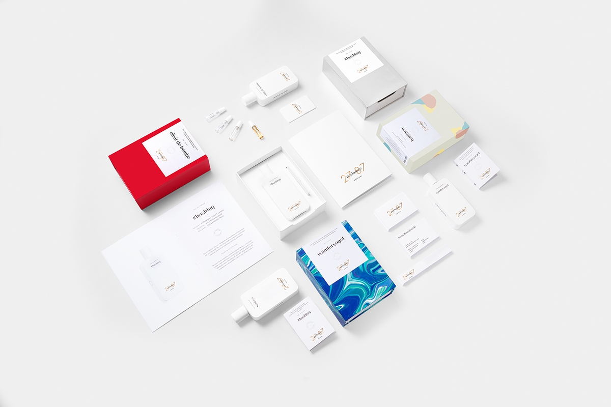 現代化高端香水瓶型與包裝盒設計